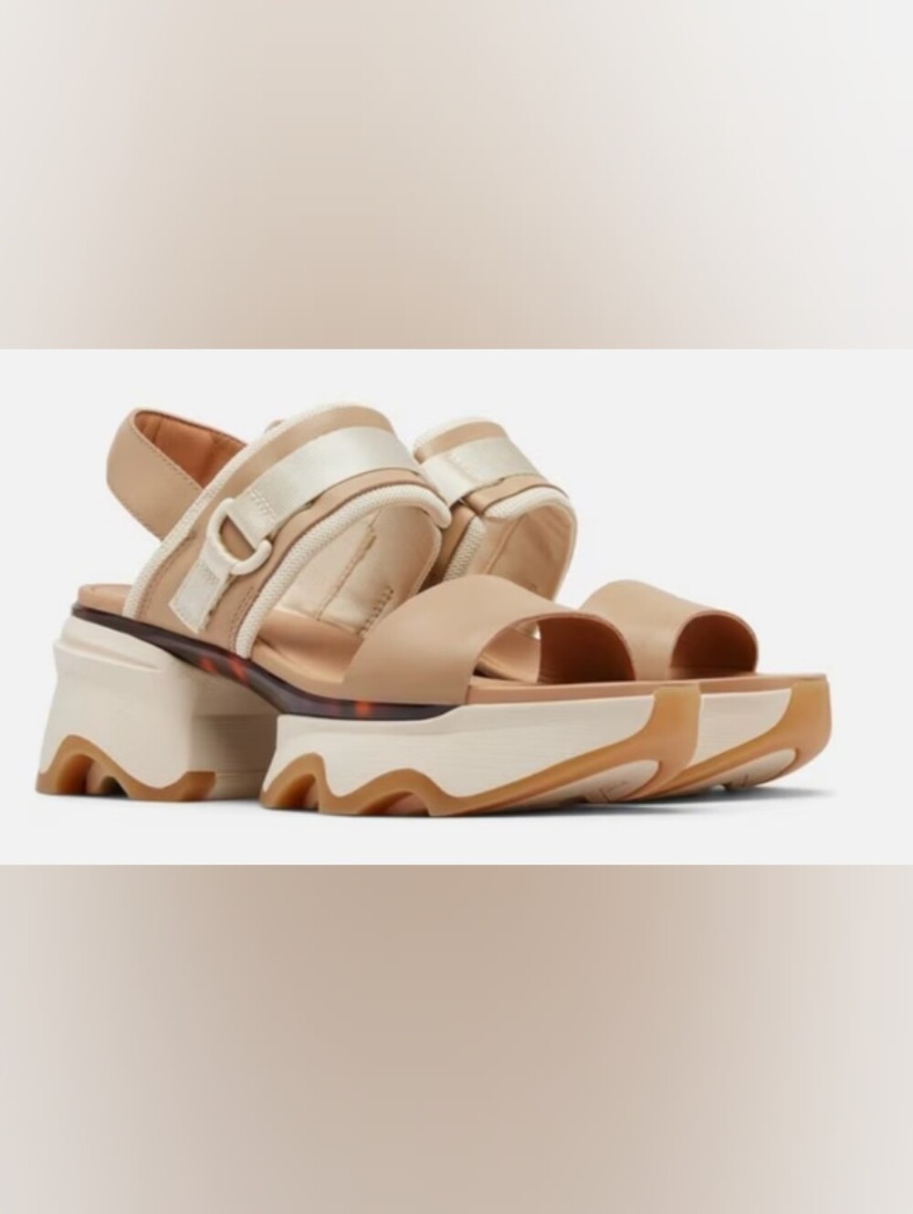 Sorel Kinetic Impact Slingback Heel Sandals Size 8.5 Used Exc MSRP $145